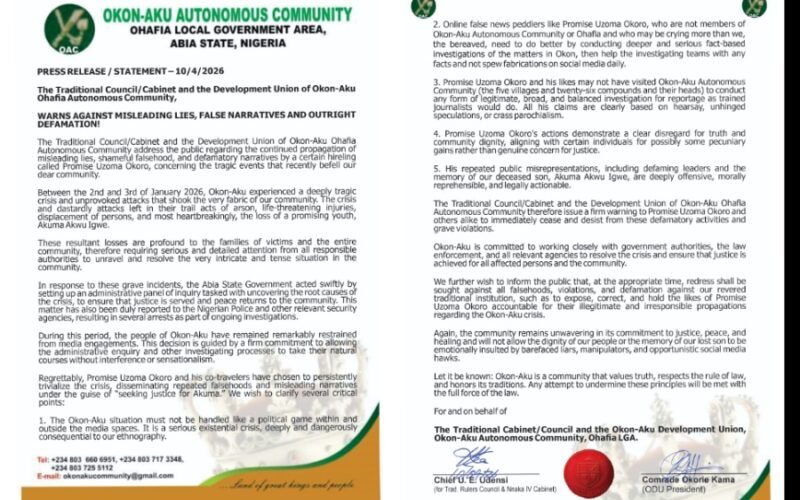 Okon-Aku Cautions PUO, Others: Lies and Media Manipulation Must Not Stall Justice 1 OKON AKU 1