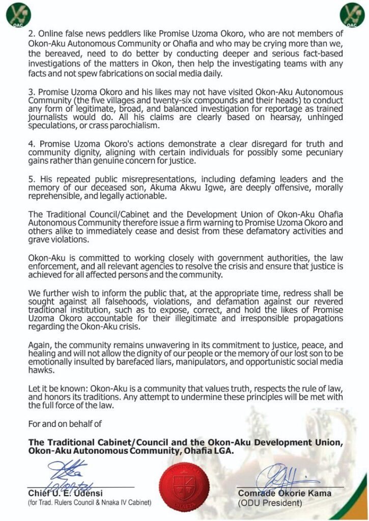 Okon-Aku Cautions PUO, Others: Lies and Media Manipulation Must Not Stall Justice 3 nnakaivlh1 copy 768x10863584414273096579153