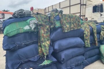 Police Intercept 47 Sacks of Military Uniforms, 80 Cartons of Suspected Illicit Drugs in Lagos