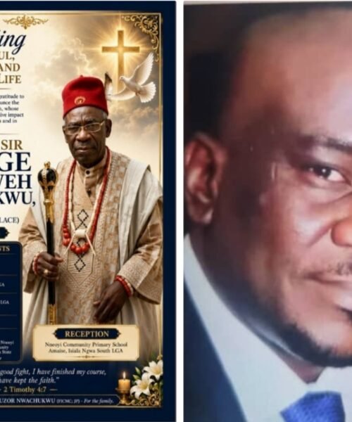 Royal Legend To Be Laid to Rest Today As Osita Offor, UAAP Mourns With Hon. Prince Uzor Nwachukwu