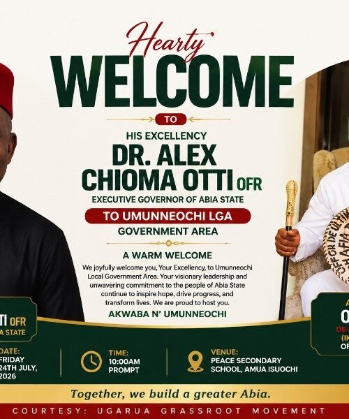 Dr. Osita Offor Calls On Umunneochi Residents To Turn Out En Masse For Governor Otti’s Homecoming